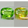 Green Sphene 6.80 Ct. Red Spark Oval 14.6 x 10.5 Mm. Natural Unheated Madagascar