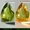 Multi-Color Sphene With Rainbow Spark 3.46 Ct. Pear 13.2 x 9.4 Mm. Natural Gem