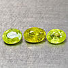 Natural Sphene Intense Green Titanium Red Spark 1.68 Ct. 3 Pcs Oval Shape