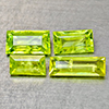 Natural Sphene Intense Yellow Green Titanium Red Spark 3.06 Ct. Baguette Shape