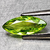 Natural Green Titanium Sphene With Rainbow Spark 0.86 Ct. Marquish Shape Gems