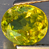 Natural Intense Green Titanium With Rainbow Spark Sphene 1.20 Ct. Oval Shape 7.5 x 6.8 Mm Gemstone