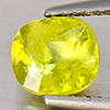 Natural Intense Green Titanium With Rainbow Spark Sphene 1.39 Ct. Cushion Shape 6.9 x 6.1 Mm Gems
