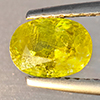 Natural Intense Green Titanium With Rainbow Spark Sphene 1.32 Ct. Oval Shape 7.2 x 5.2 Mm Gemstone