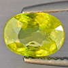 Natural Intense Green Titanium With Rainbow Spark Sphene 1.44 Ct. Oval Shape 8.2 x 6.3 Mm Gemstone