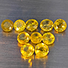 Natural Greenish Yellow Titanium Sphene Rainbow Spark 3.51 Ct. 10 Pcs Round Shape 4 Mm Gemstones