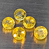 Natural Greenish Yellow Titanium Sphene Rainbow Spark 1.88 Ct. 5 Pcs Round Shape 4.2 Mm Gemstones