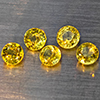 Natural Greenish Yellow Titanium Sphene Rainbow Spark 1.70 Ct. 5 Pcs Round Shape 4 Mm Gemstones