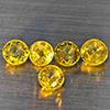 Natural Greenish Yellow Titanium Sphene Rainbow Spark 1.80 Ct. 5 Pcs Round Shape 4 Mm Gemstones