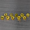 Natural Greenish Yellow Titanium Sphene Rainbow Spark 1.94 Ct. 10 Pcs Round Shape 3.3 Mm Gemstones