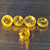 Natural Greenish Yellow Titanium Sphene Rainbow Spark 1.03 Ct. 5 Pcs Round Shape 3.3 Mm Gemstones