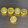 Natural Greenish Yellow Titanium Sphene Rainbow Spark 1.60 Ct. 5 Pcs Round Shape 4.2 Mm Gemstones