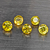 Natural Greenish Yellow Titanium Sphene Rainbow Spark 1.01 Ct. 5 Pcs Round Shape 3.3 Mm Gemstones