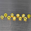 Natural Greenish Yellow Titanium Sphene Gemstones Rainbow Spark 1.85 Ct. 10 Pcs. Round Shape 3.3 Mm. Natural Greenish Yellow Titanium Sphene Gemstones Rainbow Spark 1.85 Ct. 10 Pcs. Round Shape 3.3 Mm.