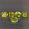 Natural Greenish Yellow Titanium Sphene Gemstones Rainbow Spark 1.46 Ct. 5 Pcs. Oval Shape 4.5 x 3.5 Natural Greenish Yellow Titanium Sphene Gemstones Rainbow Spark 1.46 Ct. 5 Pcs. Oval Shape 4.5 x 3.5