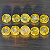 Natural Greenish Yellow Titanium Sphene Gemstones Rainbow Spark 2.58 Ct. 10 Pcs. Round Shape 3.6 Mm. Natural Greenish Yellow Titanium Sphene Gemstones Rainbow Spark 2.58 Ct. 10 Pcs. Round Shape 3.6 Mm.