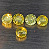 Natural Greenish Yellow Titanium Sphene Rainbow Spark 1.39 Ct. 5 Pcs. Round Shape 3.9 Mm. Natural Greenish Yellow Titanium Sphene Rainbow Spark 1.39 Ct. 5 Pcs. Round Shape 3.9 Mm.