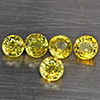 Natural Greenish Yellow Titanium Sphene Gemstones Rainbow Spark 1.48 Ct. 5 Pcs. Round Shape 4.2 Mm. Natural Greenish Yellow Titanium Sphene Gemstones Rainbow Spark 1.48 Ct. 5 Pcs. Round Shape 4.2 Mm.