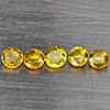 Natural Greenish Yellow Titanium Sphene Gemstones Rainbow Spark 1.14 Ct. 5 Pcs. Round Shape 3.7 Mm. Natural Greenish Yellow Titanium Sphene Gemstones Rainbow Spark 1.14 Ct. 5 Pcs. Round Shape 3.7 Mm.