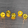 Natural Greenish Yellow Titanium Sphene Gemstones Rainbow Spark 1.10 Ct. 5 Pcs. Round Shape 3.4 Mm. Natural Greenish Yellow Titanium Sphene Gemstones Rainbow Spark 1.10 Ct. 5 Pcs. Round Shape 3.4 Mm.