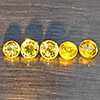 Natural Greenish Yellow Titanium Sphene Gemstones Rainbow Spark 1.35 Ct. 5 Pcs. Round Shape 3.7 Mm. Natural Greenish Yellow Titanium Sphene Gemstones Rainbow Spark 1.35 Ct. 5 Pcs. Round Shape 3.7 Mm.
