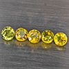 Natural Greenish Yellow Titanium Sphene Gemstones Rainbow Spark 1.24 Ct. 5 Pcs. Round Shape 3.5 Mm. Natural Greenish Yellow Titanium Sphene Gemstones Rainbow Spark 1.24 Ct. 5 Pcs. Round Shape 3.5 Mm.