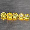 Natural Greenish Yellow Titanium Sphene Gemstones Rainbow Spark 1.32 Ct. 5 Pcs. Round Shape 3.8 Mm. Natural Greenish Yellow Titanium Sphene Gemstones Rainbow Spark 1.32 Ct. 5 Pcs. Round Shape 3.8 Mm.