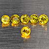 Natural Greenish Yellow Titanium Sphene Gemstones Rainbow Spark 1.86 Ct. 6 Pcs. Round Shape 3.9 Mm. Natural Greenish Yellow Titanium Sphene Gemstones Rainbow Spark 1.86 Ct. 6 Pcs. Round Shape 3.9 Mm.