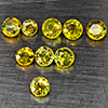 Natural Greenish Yellow Titanium Sphene Gemstones Rainbow Spark 1.12 Ct. 9Pcs Round Shape Mixed Size Natural Greenish Yellow Titanium Sphene Gemstones Rainbow Spark 1.12 Ct. 9Pcs Round Shape Mixed Size