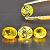 Natural Greenish Yellow Titanium Sphene Rainbow Spark 1.11 Ct. 4 Pcs. Round Shape and Mixed Size Natural Greenish Yellow Titanium Sphene Rainbow Spark 1.11 Ct. 4 Pcs. Round Shape and Mixed Size