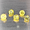 Natural Greenish Yellow Titanium Sphene Rainbow Spark 1.27 Ct. 5 Pcs. Round Shape 3.7 Mm. Natural Greenish Yellow Titanium Sphene Rainbow Spark 1.27 Ct. 5 Pcs. Round Shape 3.7 Mm.