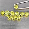 Natural Greenish Yellow Titanium Sphene Rainbow Spark 2.05 Ct. 10 Pcs. Round Shape 3.6 Mm. Natural Greenish Yellow Titanium Sphene Rainbow Spark 2.05 Ct. 10 Pcs. Round Shape 3.6 Mm.