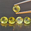 Natural Greenish Yellow Titanium Sphene Gemstones Rainbow Spark 1.45 Ct. 5 Pcs. Round Shape 4 Mm. Natural Greenish Yellow Titanium Sphene Gemstones Rainbow Spark 1.45 Ct. 5 Pcs. Round Shape 4 Mm.