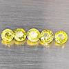 Natural Greenish Yellow Titanium Sphene Rainbow Spark 1.52 Ct. 5 Pcs. Round Shape 4 Mm. Natural Greenish Yellow Titanium Sphene Rainbow Spark 1.52 Ct. 5 Pcs. Round Shape 4 Mm.