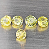 Natural Greenish Yellow Titanium Sphene Rainbow Spark 1.13 Ct. 5 Pcs. Round Shape 3.3 Mm. Natural Greenish Yellow Titanium Sphene Rainbow Spark 1.13 Ct. 5 Pcs. Round Shape 3.3 Mm.