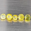 Natural Greenish Yellow Titanium Sphene Gemstones Rainbow Spark 1.74 Ct. 5 Pcs. Round Shape 4 Mm. Natural Greenish Yellow Titanium Sphene Gemstones Rainbow Spark 1.74 Ct. 5 Pcs. Round Shape 4 Mm.