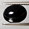 Natural Black Spinel 2.50 Ct. Oval Cabochon Shape 9.1 x 7.1 Mm Gemstone