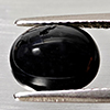 Natural Black Spinel 2.51 Ct. Oval Cabochon Shape 9.7 x 7.6 Mm Gemstone