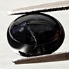 Natural Black Spinel 2.78 Ct. Oval Cabochon Shape 9 x 6.9 Mm Gemstone