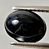 Natural Black Spinel 2.30 Ct. Oval Cabochon Shape 9 x 7.1 Mm Gemstone