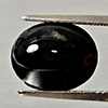 Natural Black Spinel 3.72 Ct. Oval Cabochon Shape 11.3 x 9.2 Mm Gemstone