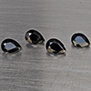 Natural Black Spinel 3.27 Ct. 4 Pcs Pear Shape Gemstone from Thailand