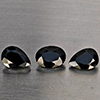 Natural Black Spinel 2.79 Ct. 3 Pcs Mixed Shape Gemstone from Thailand