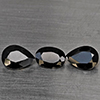 Natural Black Spinel 2.60 Ct. 3 Pcs Mixed Shape Gemstone from Thailand