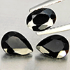 Natural Black Spinel 2.86 Ct. 3 Pcs Mixed Shape Gemstone from Thailand