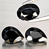 Natural Black Spinel 2.50 Ct. 3 Pcs Mixed Shape Gemstone from Thailand