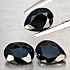Natural Black Spinel 2.35 Ct. 3 Pcs Mixed Shape Gemstone from Thailand