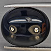 Natural Black Spinel Gemstones 15.16 Ct. Oval Cabochon Shape 15.9 x 12.8 Mm.