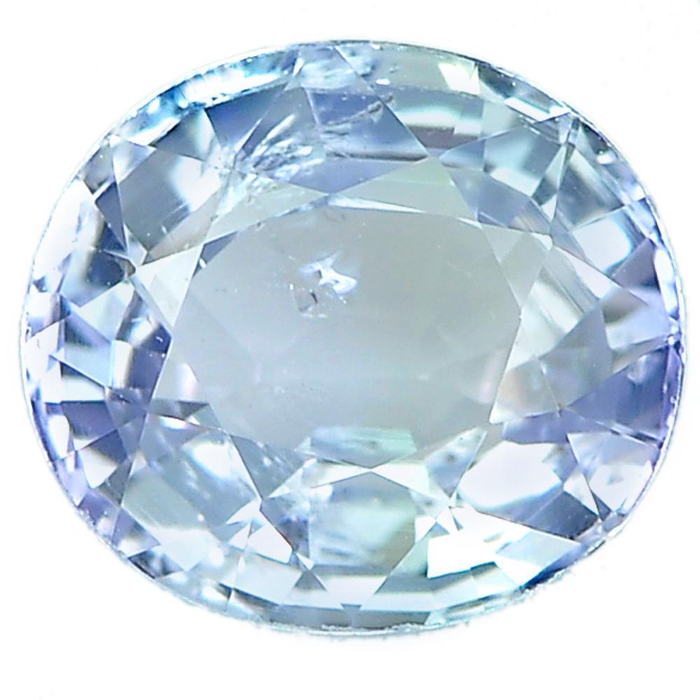 Violetish Blue 1.24 Ct. Oval Shape 6.9 x 6.2 Mm. Natural Gemstone From Tanzanite