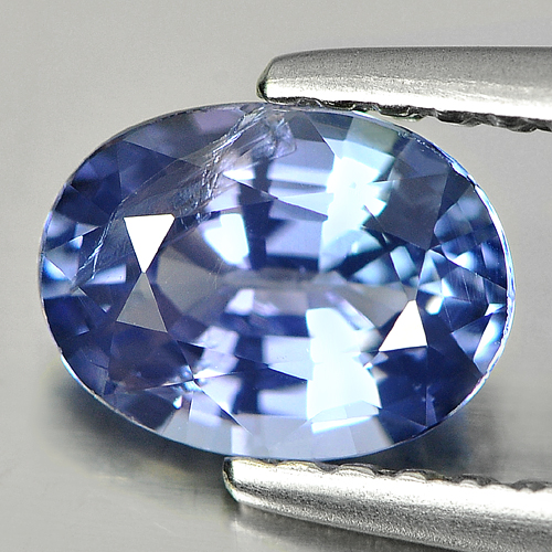 0.89 Ct. Oval Shape Natural Violetish Blue Tanzanite